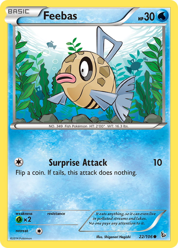 Feebas – Flashfire 22/106 Pokémon card