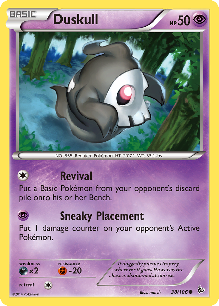 Duskull – Flashfire 38/106 Pokémon card