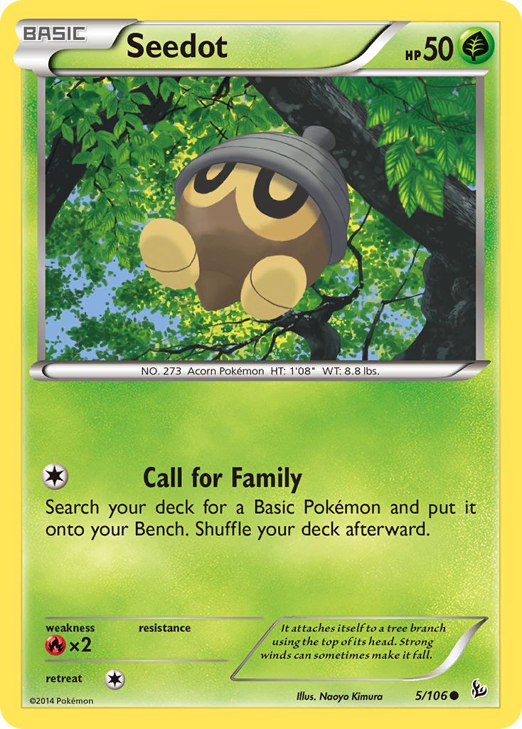 Seedot – Flashfire 5/106 Pokémon card