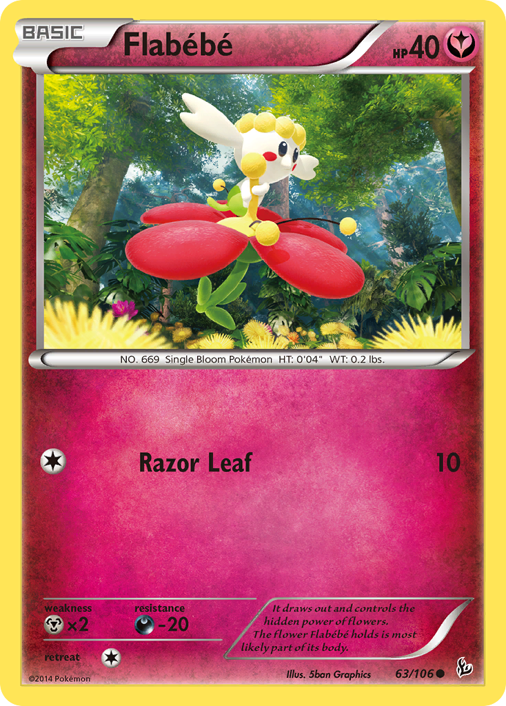 Flabébé – Flashfire 63/106 Pokémon card
