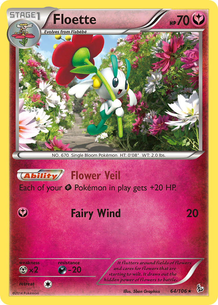 Floette – Flashfire 64/106 Pokémon card