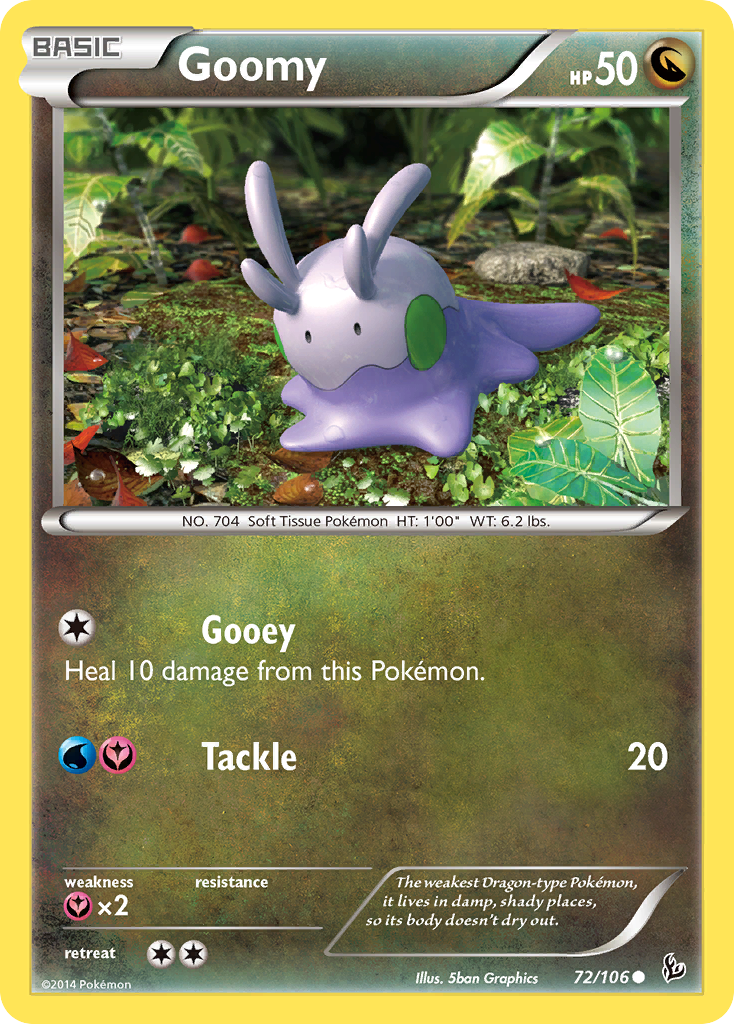 Goomy – Flashfire 72/106 Pokémon card