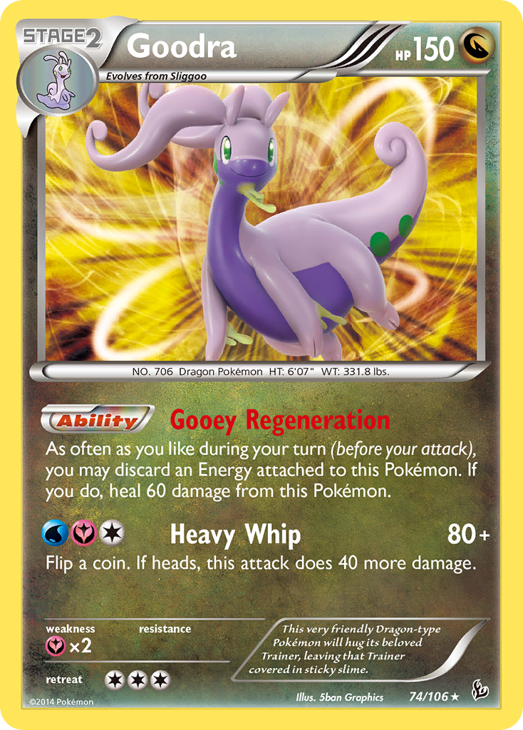 Goodra – Flashfire 74/106 Pokémon card