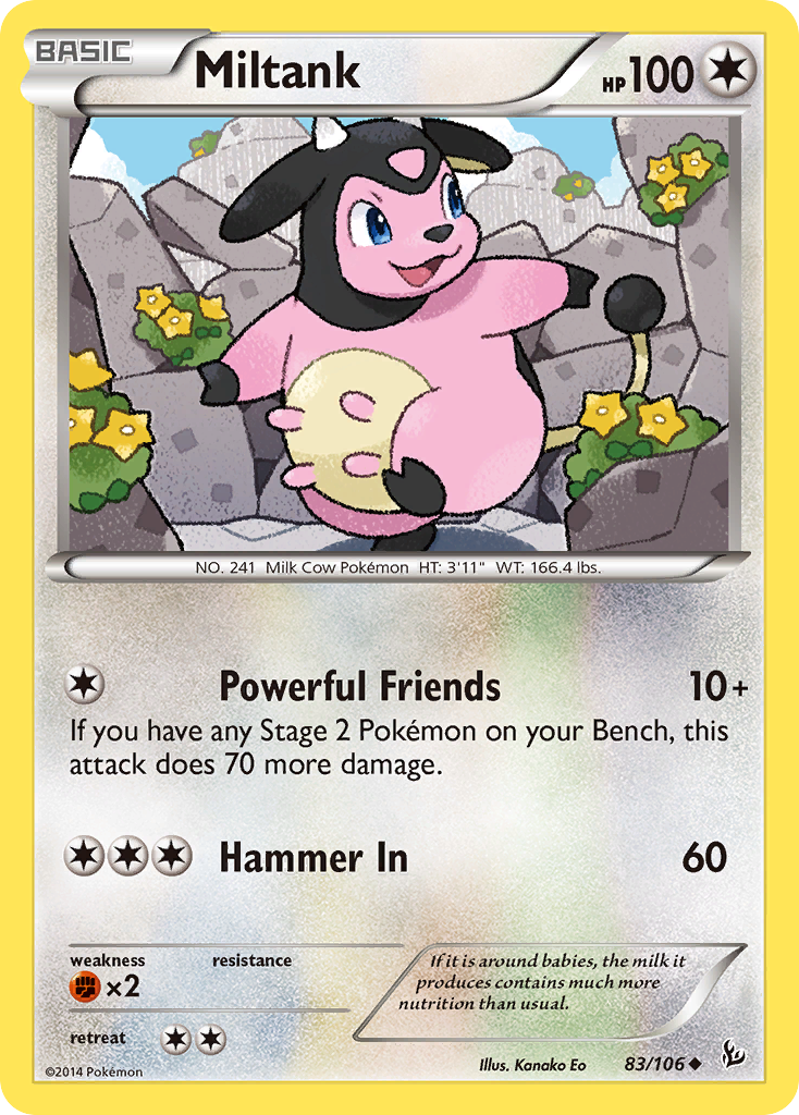 Miltank – Flashfire 83/106 Pokémon card