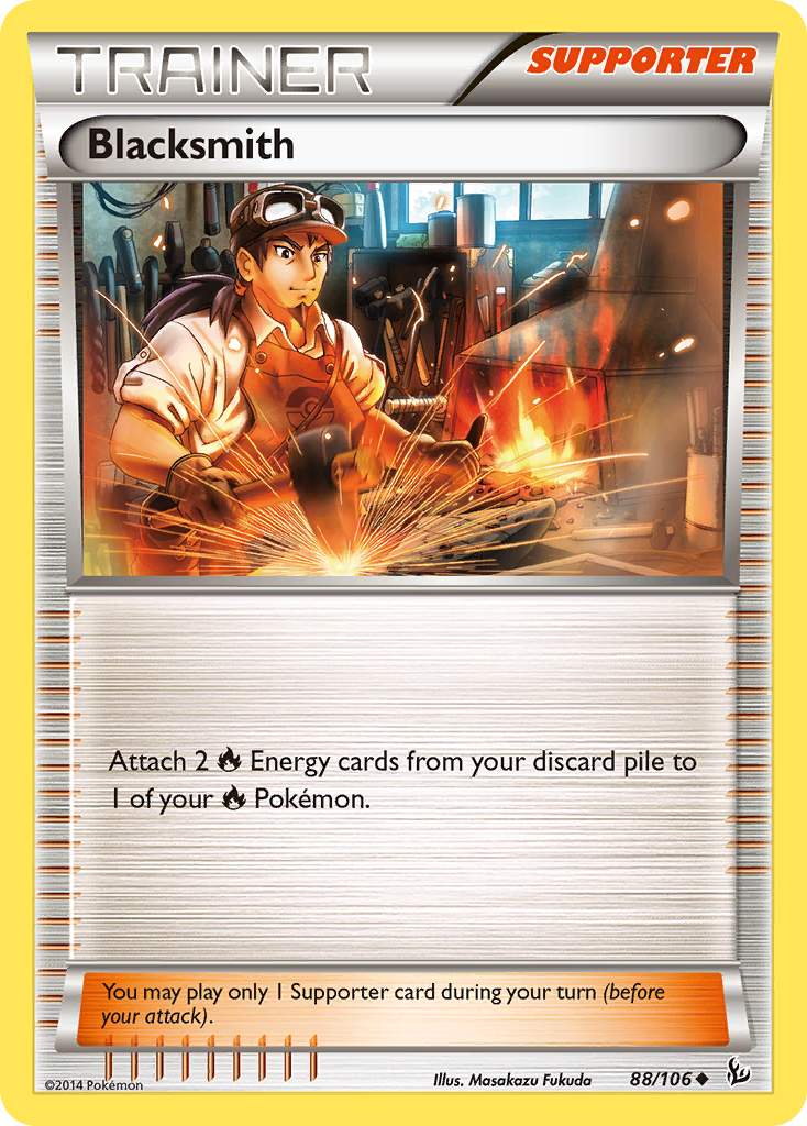 Blacksmith – Flashfire 88/106 Pokémon card