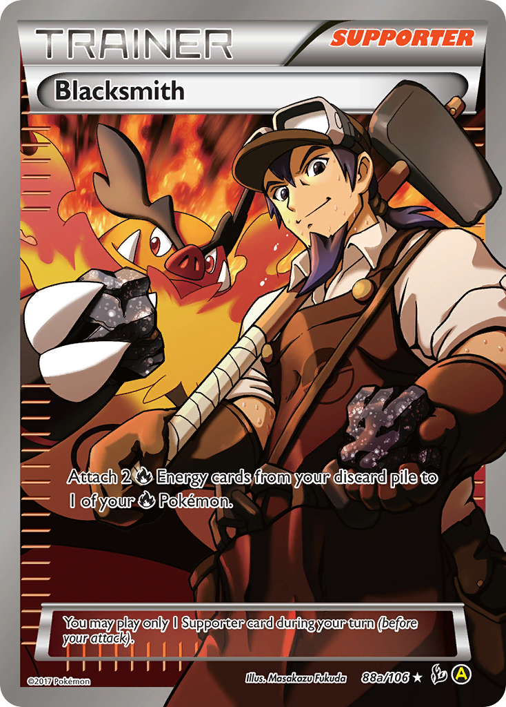 Blacksmith – Flashfire 88a/106 Pokémon card