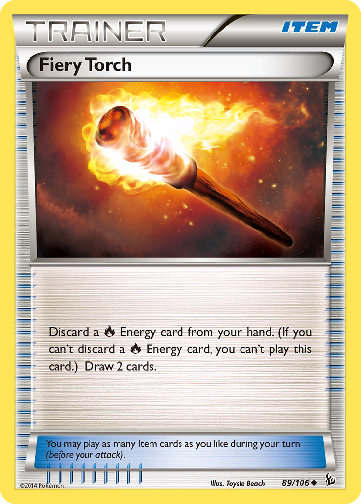 Fiery Torch – Flashfire 89/106 Pokémon card