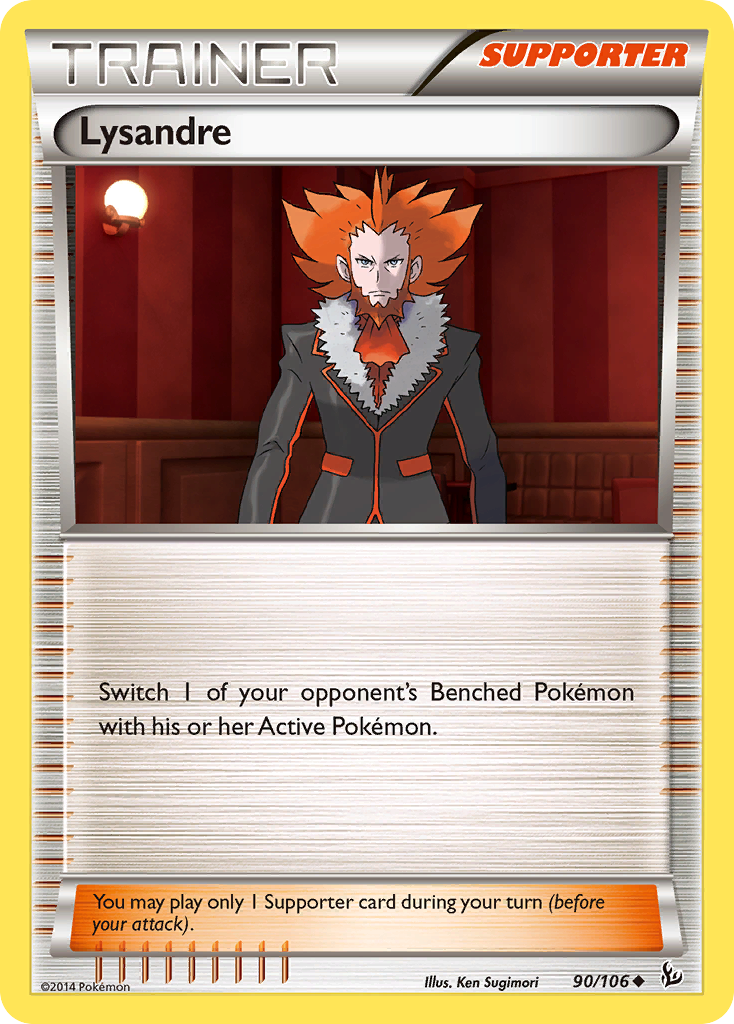Lysandre – Flashfire 90/106 Pokémon card