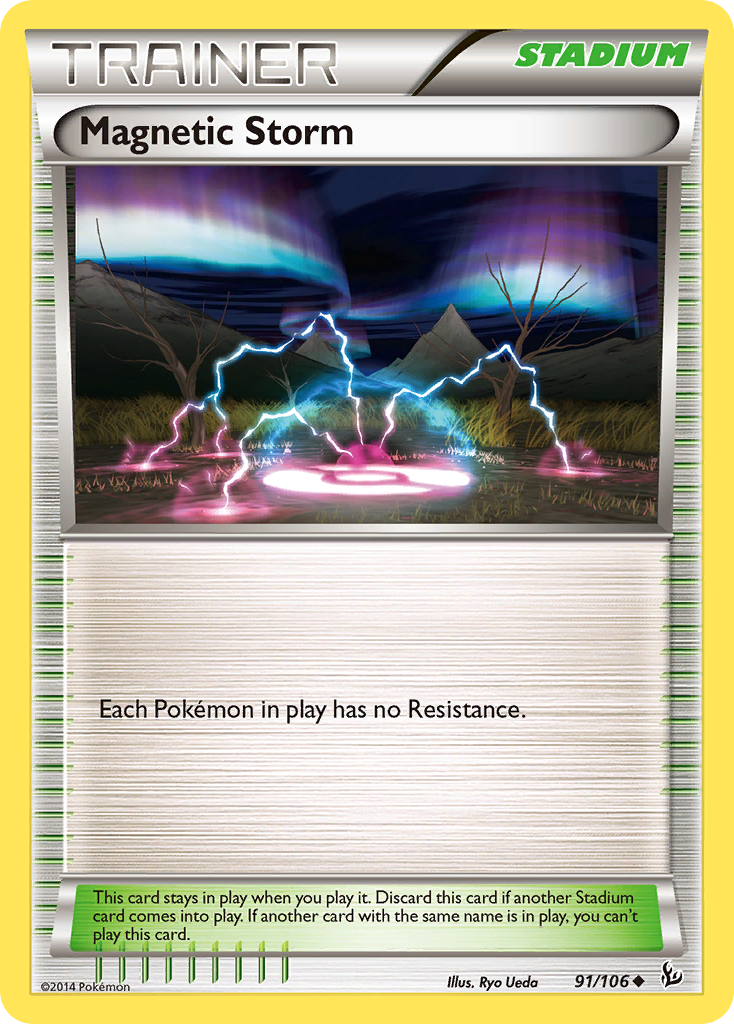 Magnetic Storm – Flashfire 91/106 Pokémon card