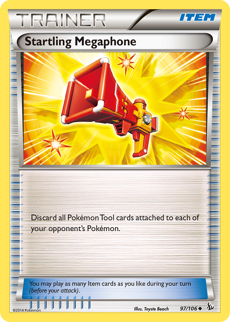 Startling Megaphone – Flashfire 97/106 Pokémon card
