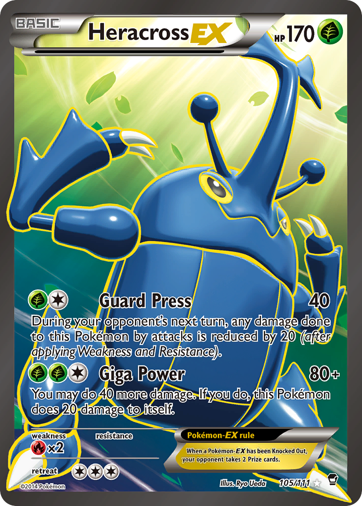 Heracross-EX – Furious Fists 105/111 Pokémon card