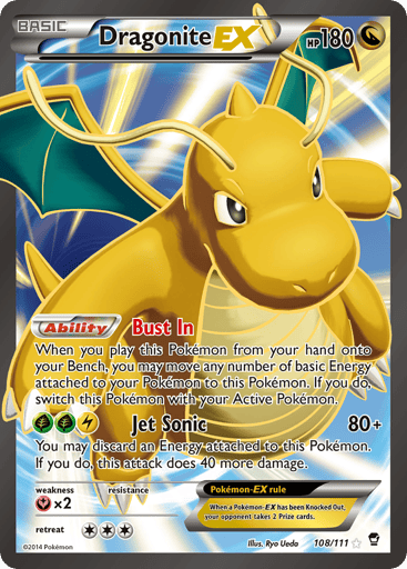 Dragonite-EX - Furious Fists 108