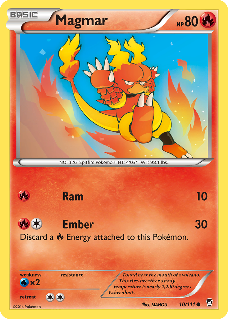 Magmar – Furious Fists 10/111 Pokémon card