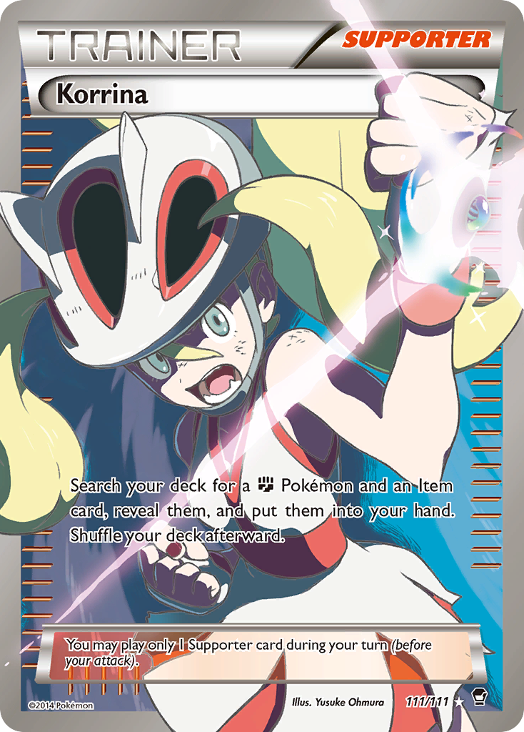 Korrina – Furious Fists 111/111 Pokémon card