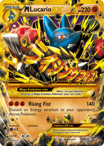 M Lucario-EX - Furious Fists 113