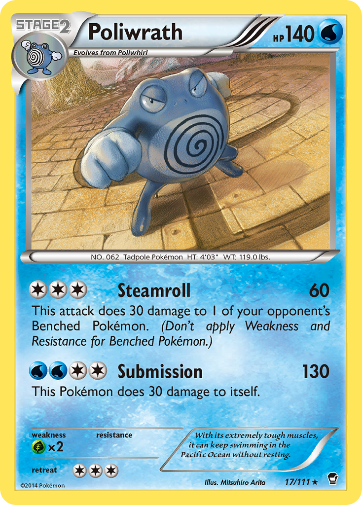 Poliwrath – Furious Fists 17/111 Pokémon card