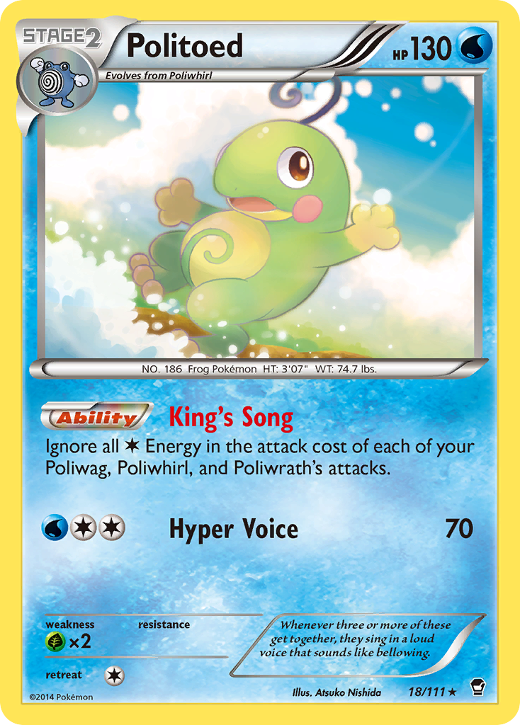 Politoed – Furious Fists 18/111 Pokémon card