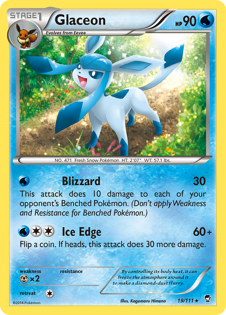 Glaceon – Furious Fists 19/111 Pokémon card