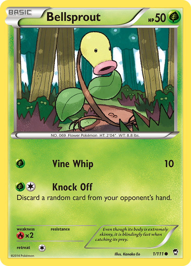 Bellsprout – Furious Fists 1/111 Pokémon card