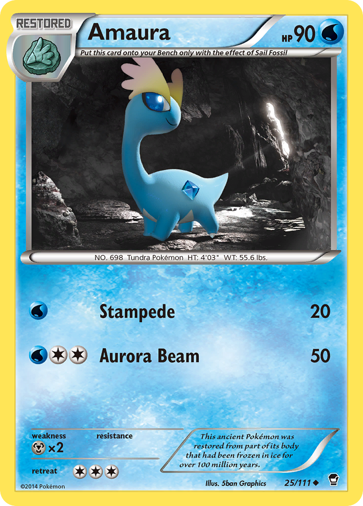 Amaura – Furious Fists 25/111 Pokémon card