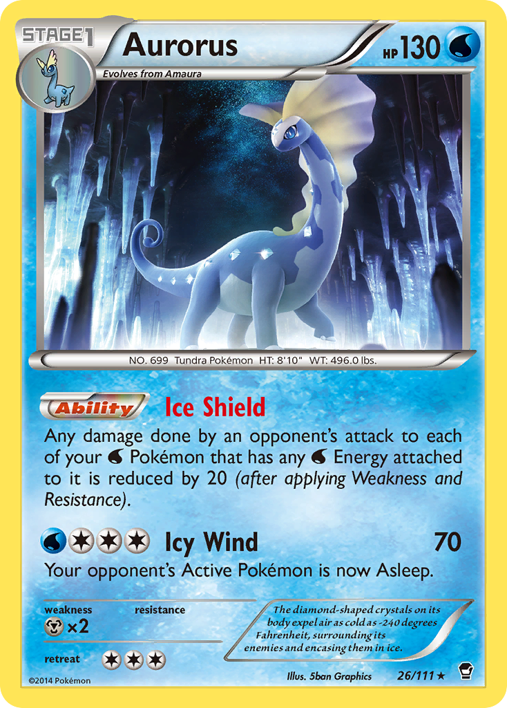 Aurorus – Furious Fists 26/111 Pokémon card