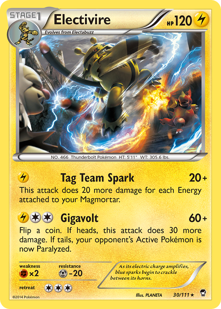 Electivire – Furious Fists 30/111 Pokémon card