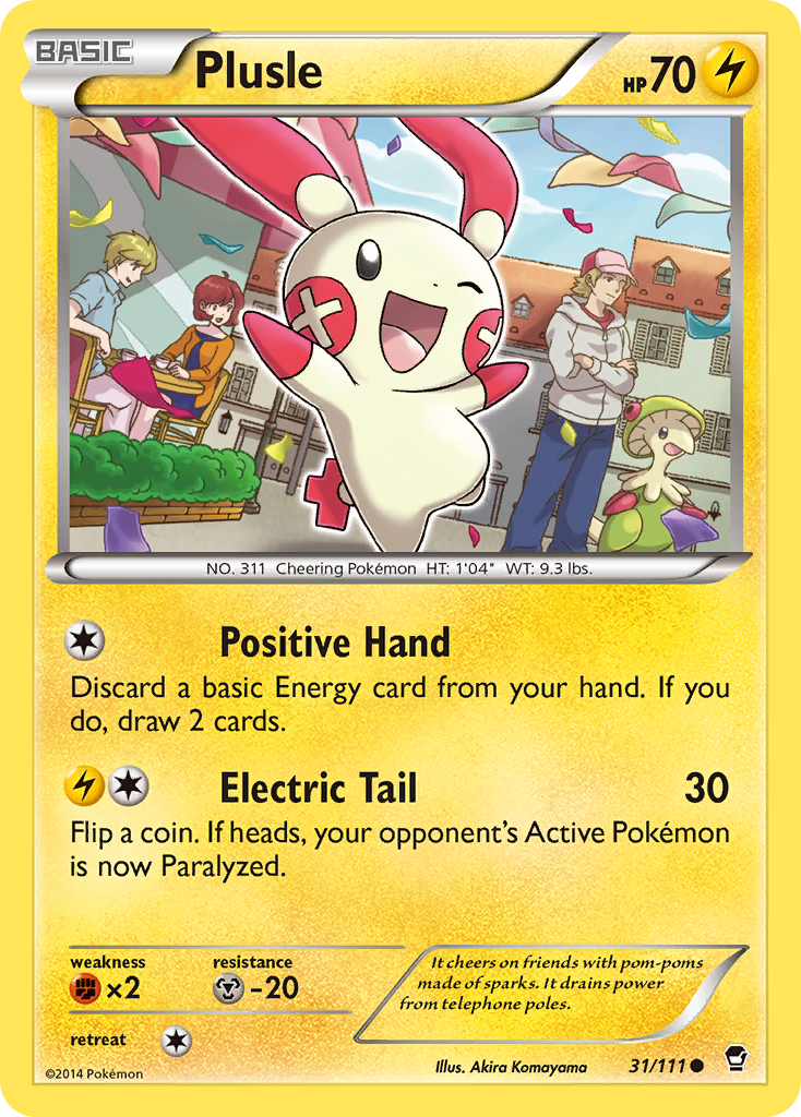 Plusle – Furious Fists 31/111 Pokémon card