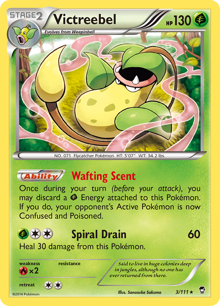 Victreebel – Furious Fists 3/111 Pokémon card