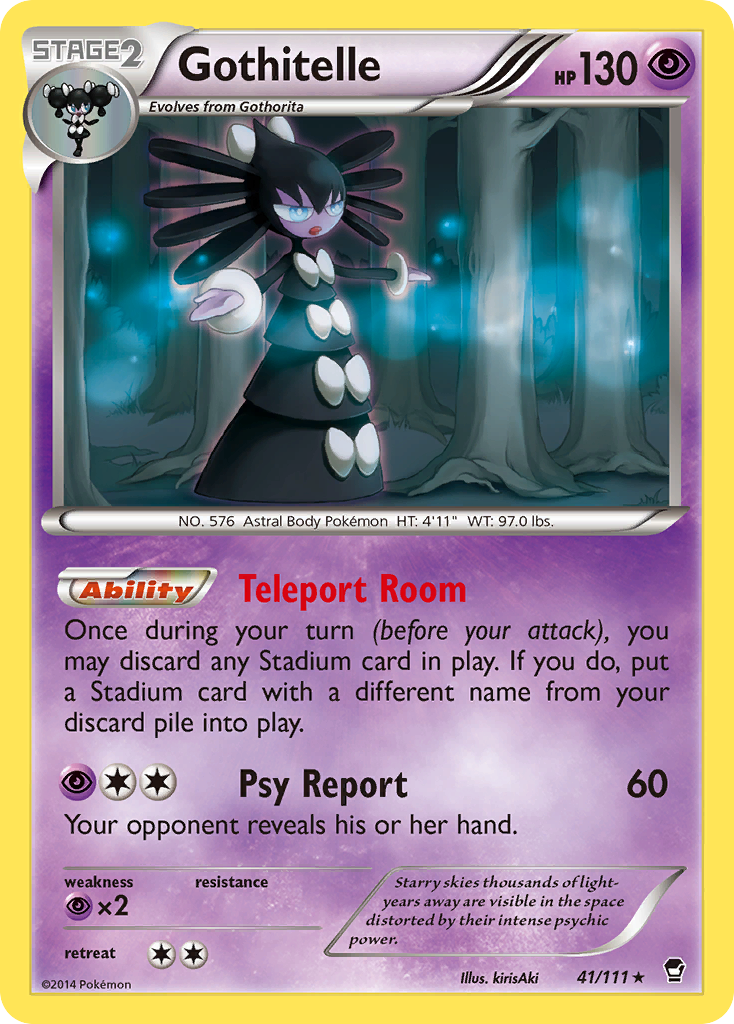 Gothitelle – Furious Fists 41/111 Pokémon card