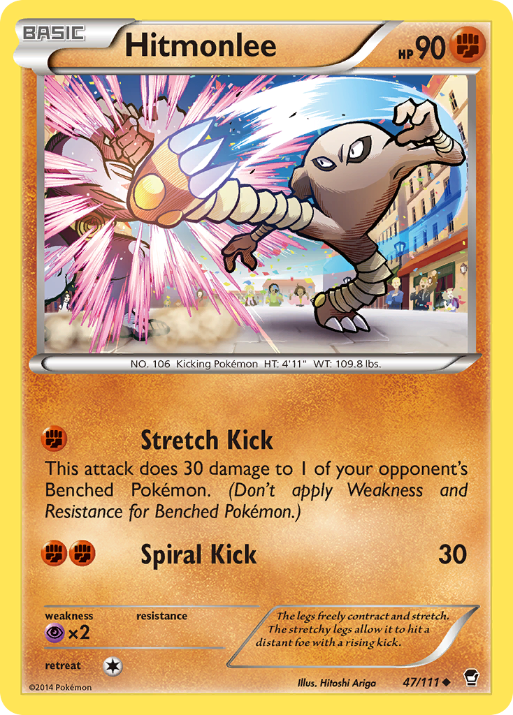 Hitmonlee – Furious Fists 47/111 Pokémon card