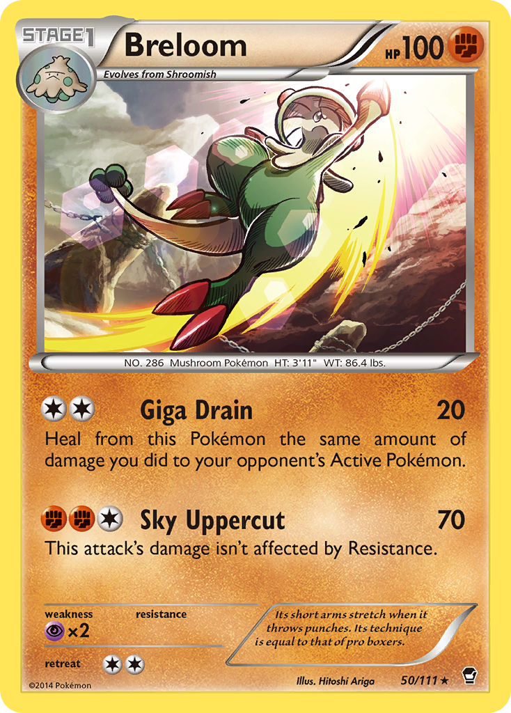 Breloom – Furious Fists 50/111 Pokémon card