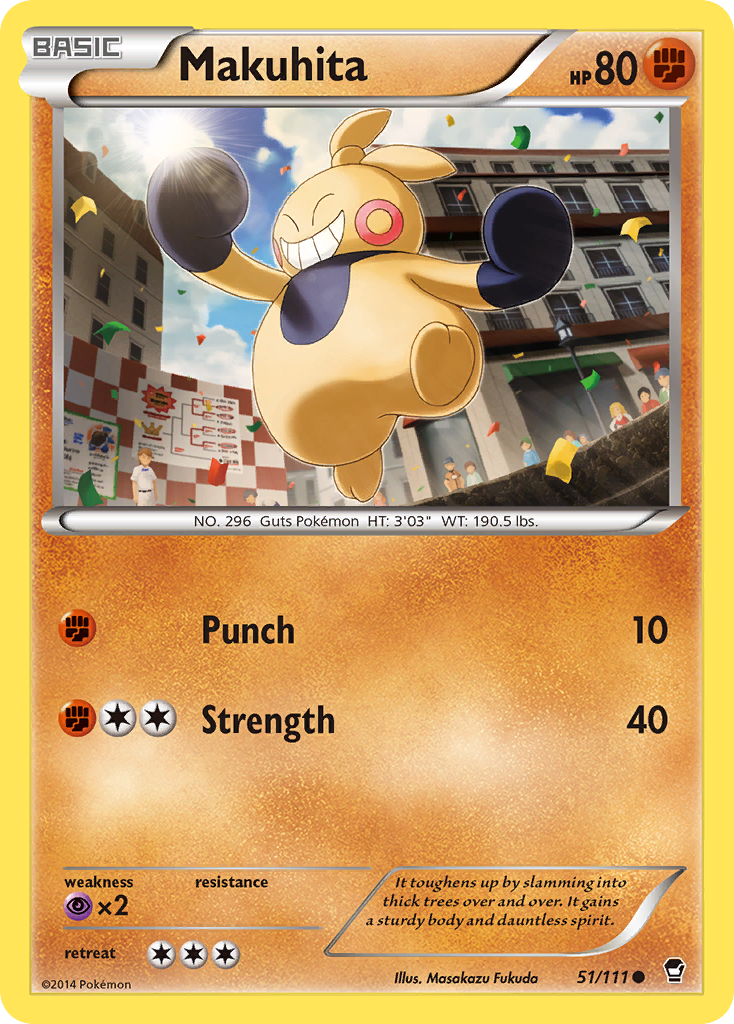 Makuhita – Furious Fists 51/111 Pokémon card