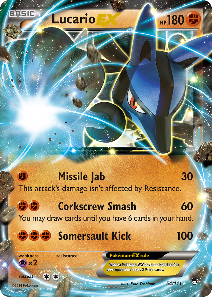 Lucario-EX – Furious Fists 54/111 Pokémon card