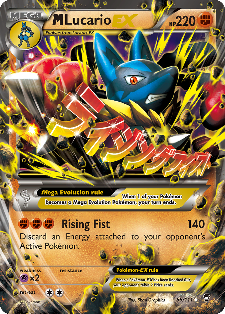 M Lucario-EX – Furious Fists 55/111 Pokémon card
