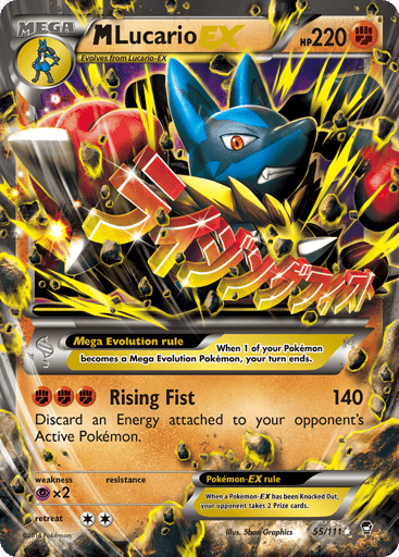 M Lucario-EX - Furious Fists 55