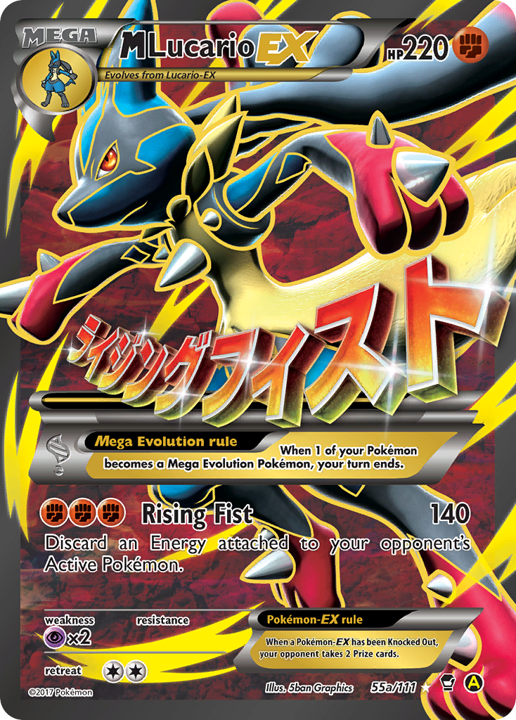 M Lucario-EX – Furious Fists 55a/111 Pokémon card