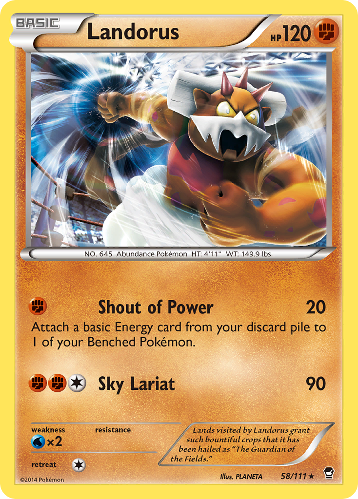 Landorus – Furious Fists 58/111 Pokémon card