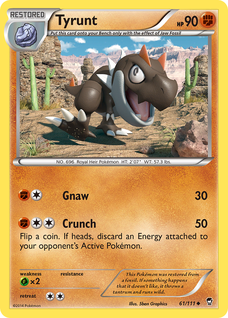Tyrunt – Furious Fists 61/111 Pokémon card