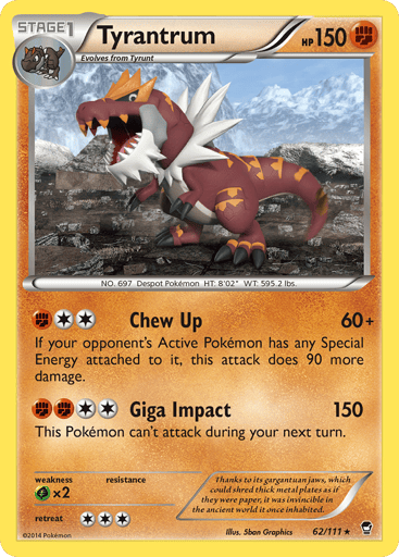 Tyrantrum - Furious Fists 62