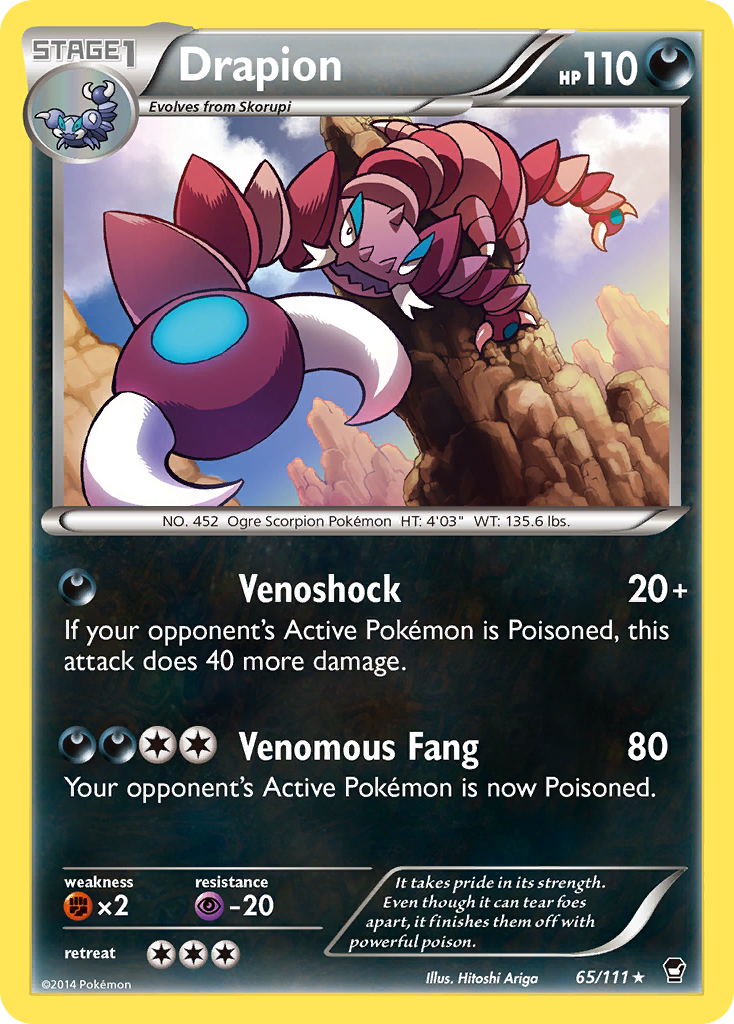 Drapion – Furious Fists 65/111 Pokémon card