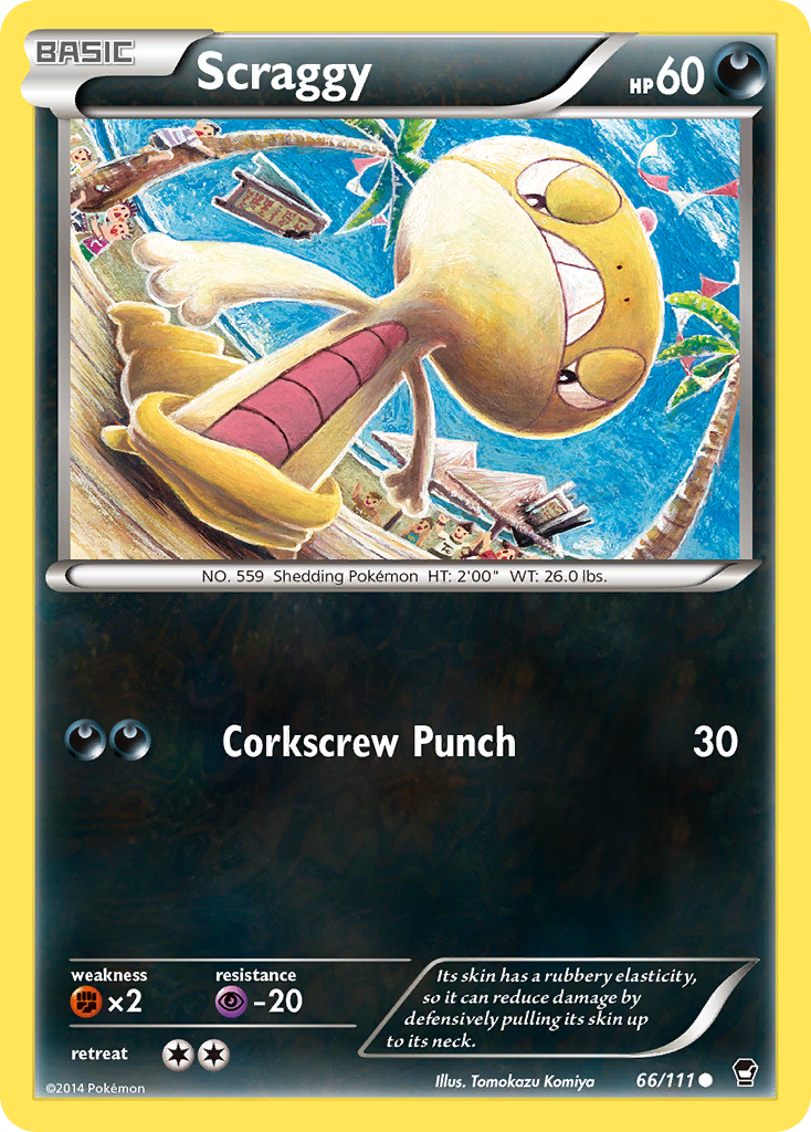 Scraggy – Furious Fists 66/111 Pokémon card
