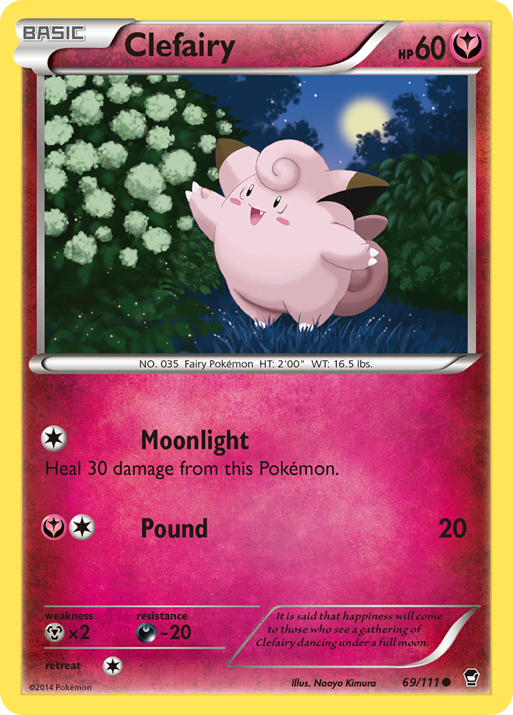 Clefairy – Furious Fists 69/111 Pokémon card