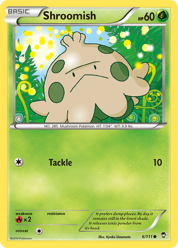 Shroomish – Furious Fists 6/111 Pokémon card