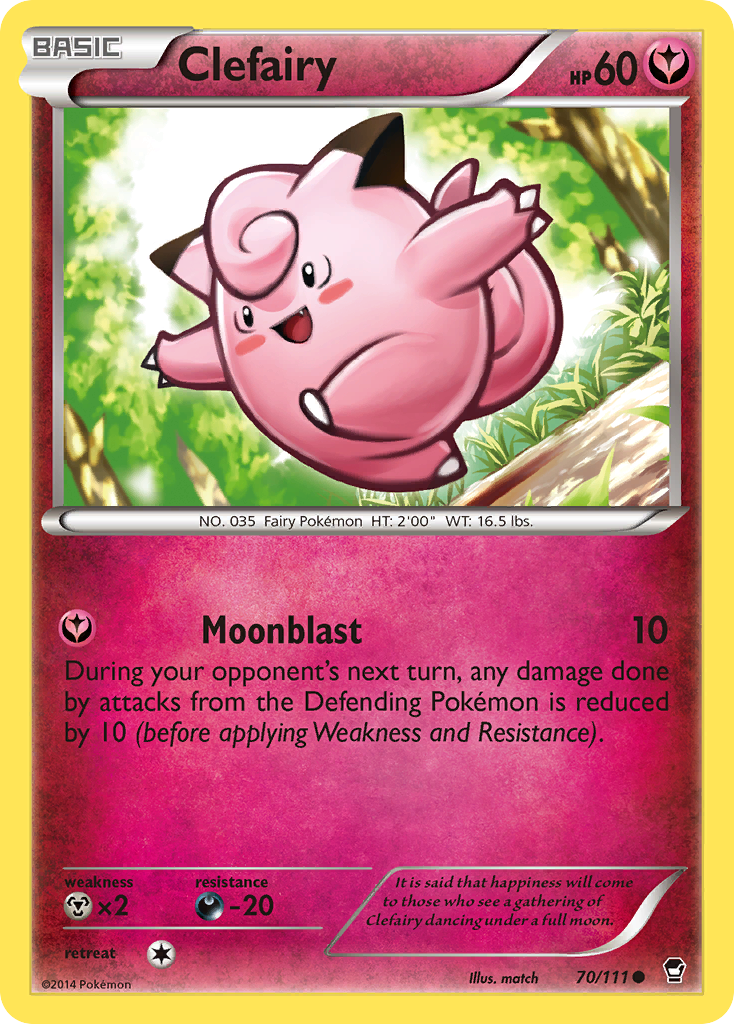Clefairy – Furious Fists 70/111 Pokémon card