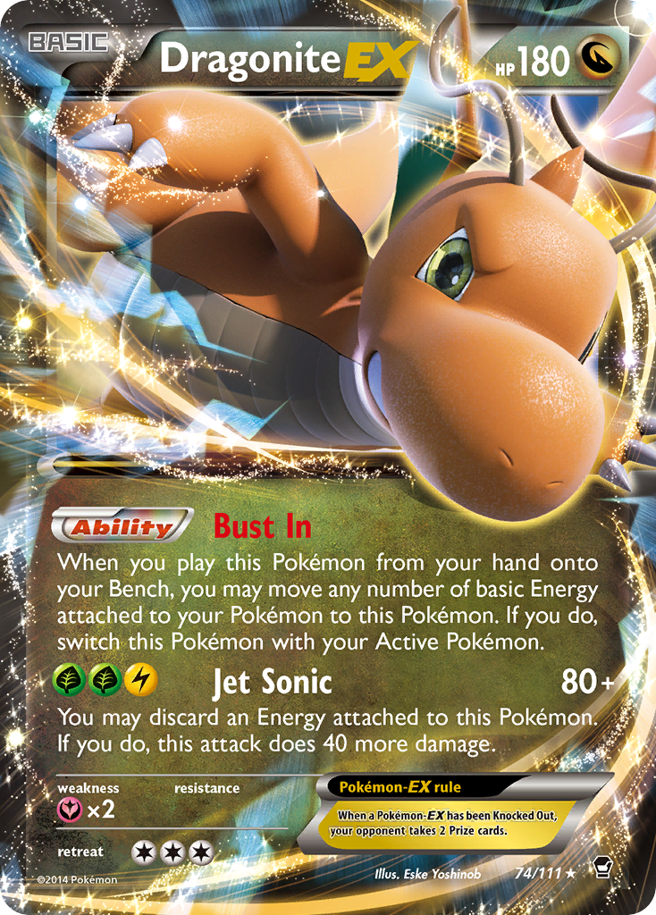 Dragonite-EX – Furious Fists 74/111 Pokémon card