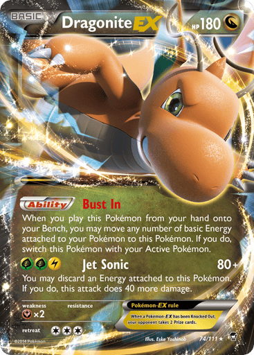 Dragonite-EX - Furious Fists 74