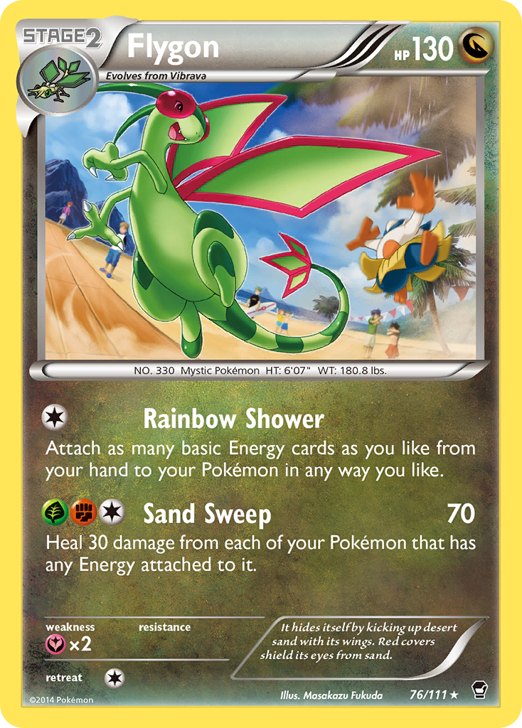 Flygon – Furious Fists 76/111 Pokémon card