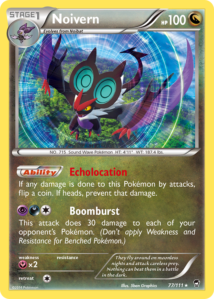 Noivern – Furious Fists 77/111 Pokémon card