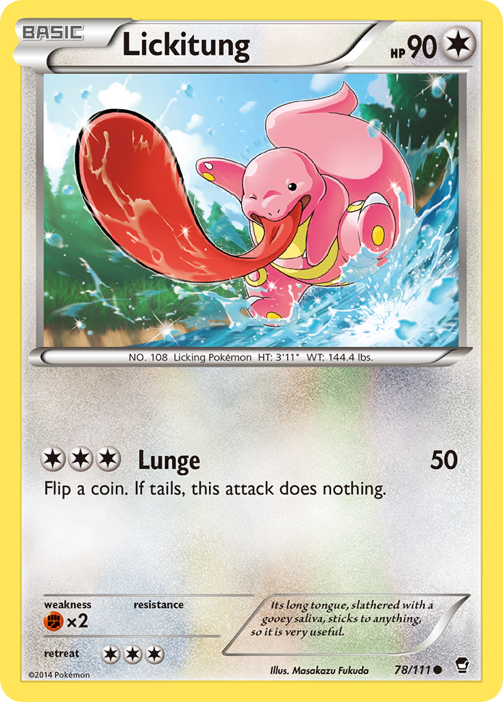 Lickitung – Furious Fists 78/111 Pokémon card