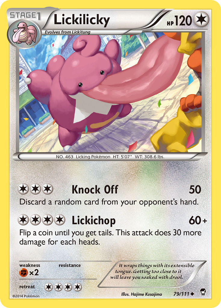 Lickilicky – Furious Fists 79/111 Pokémon card